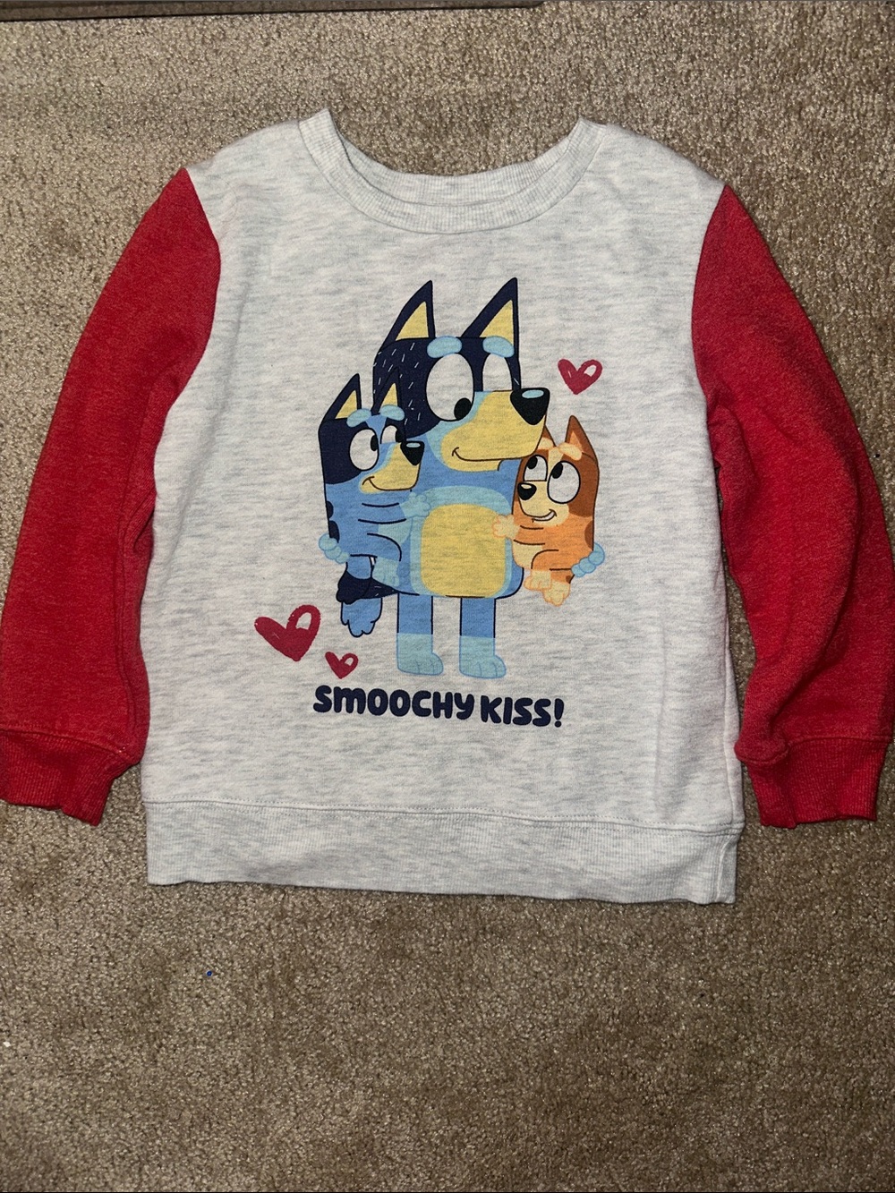 Bluey ‘Smoochy Kiss' Pullover Sweatshirt